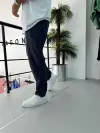 Bel Büzgülü Keten Pantolon