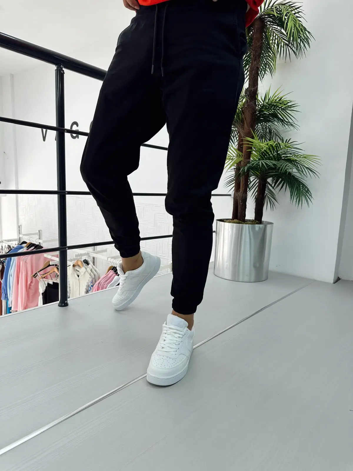 Bel ve Paça Lastik Pantolon