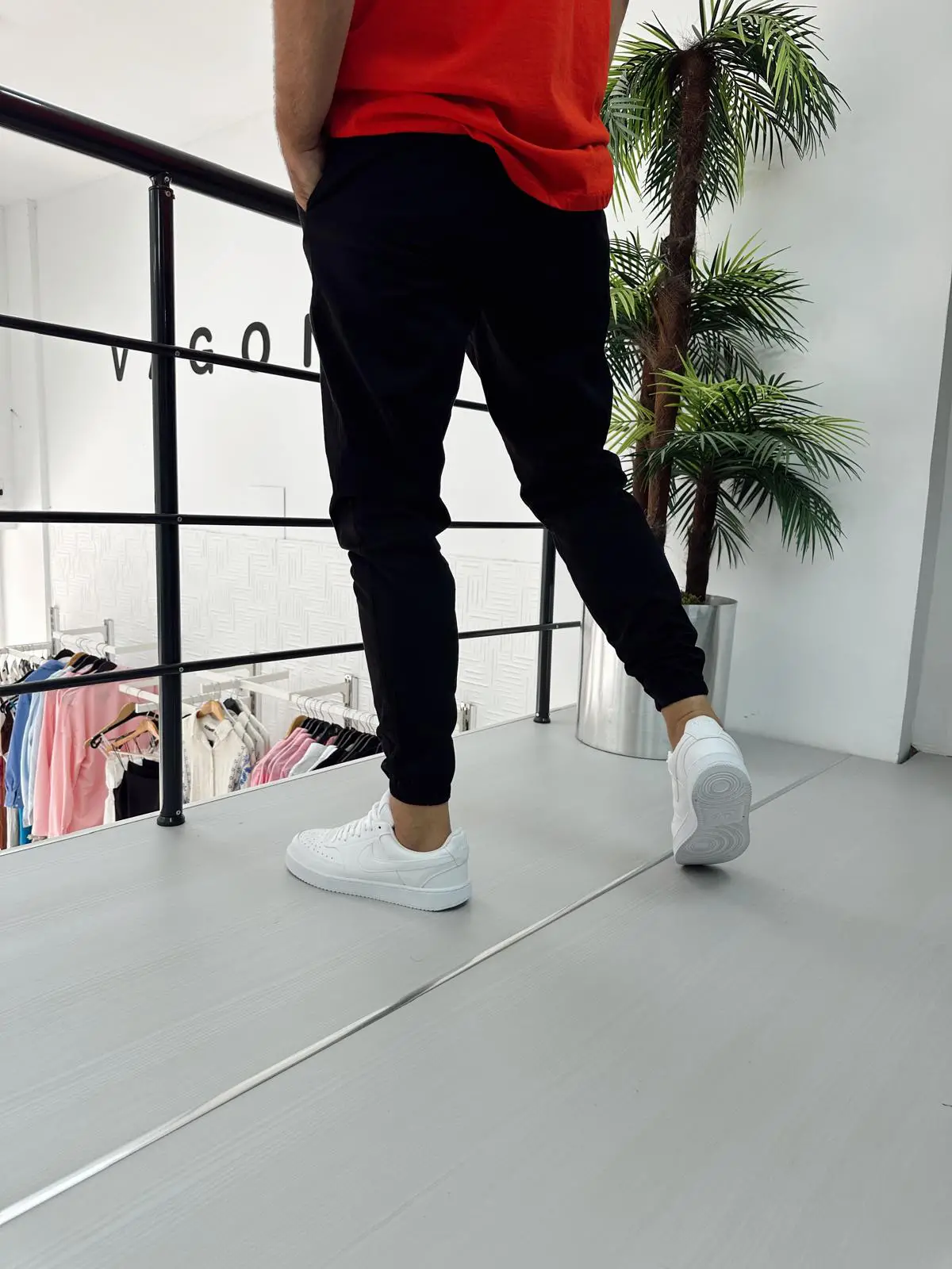 Bel ve Paça Lastik Pantolon