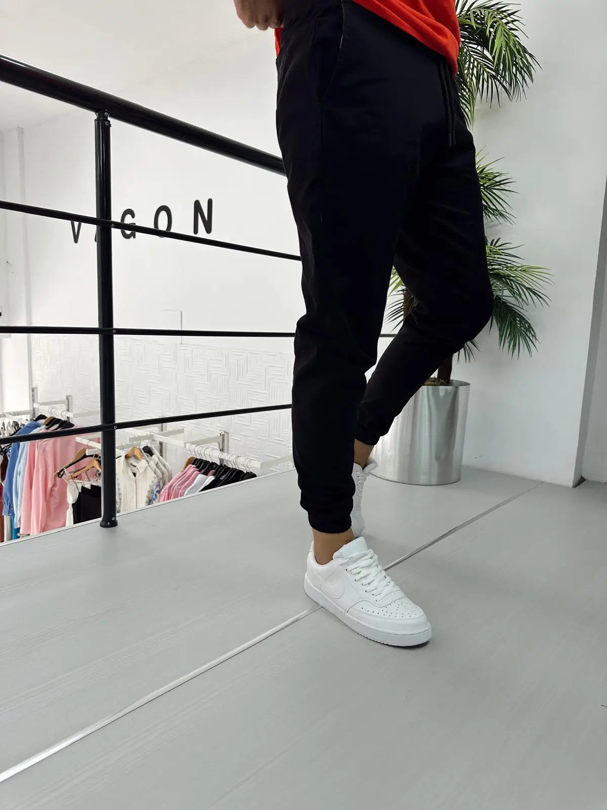 Bel ve Paça Lastik Pantolon