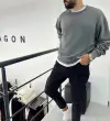 Crop Yıkamalı Sweat