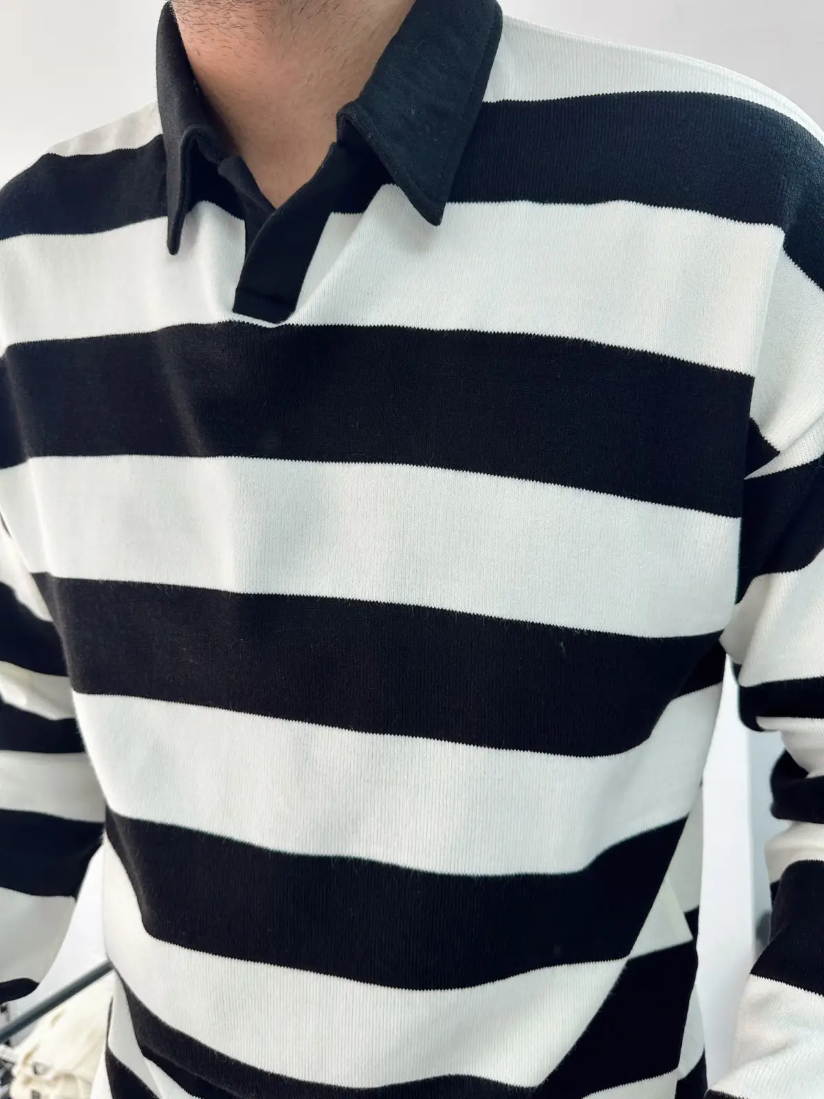 Çizgili Triko Kazak