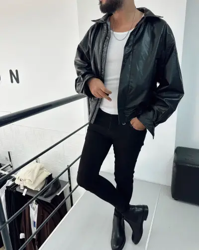 Oversize Deri Ceket