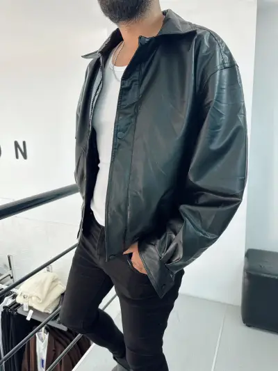 Oversize Deri Ceket