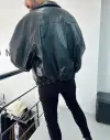Oversize Deri Ceket