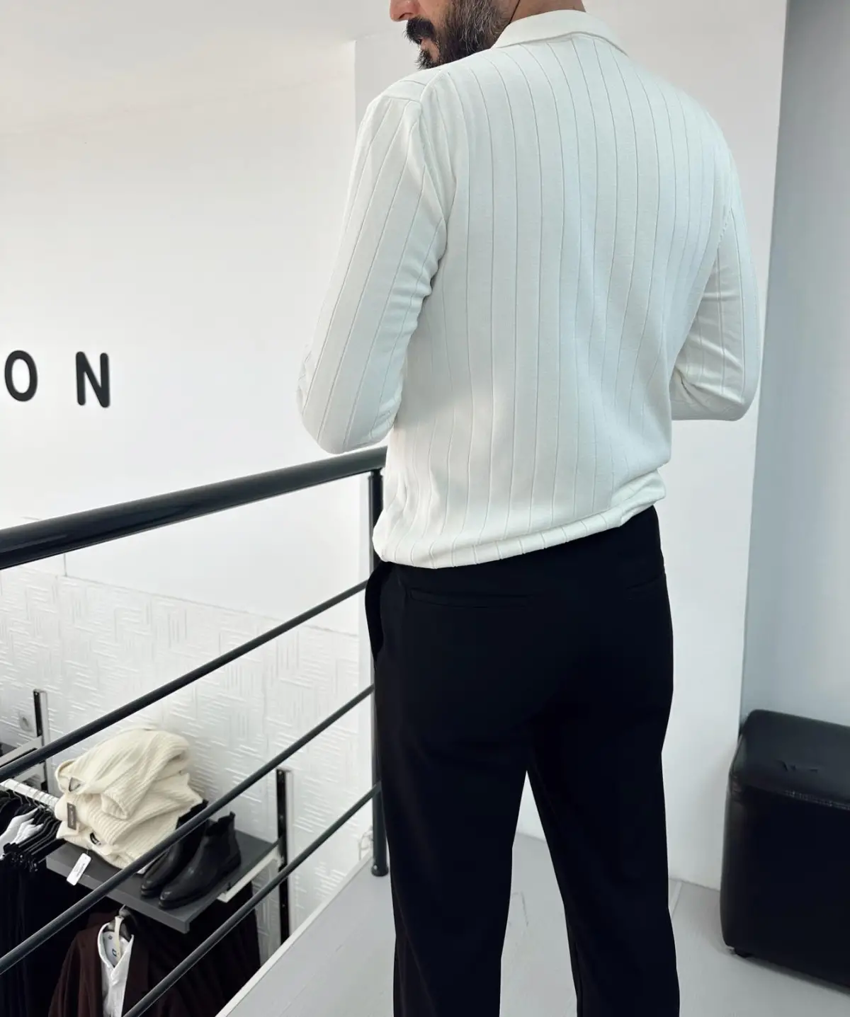 Fitilli Yakalı Sweat