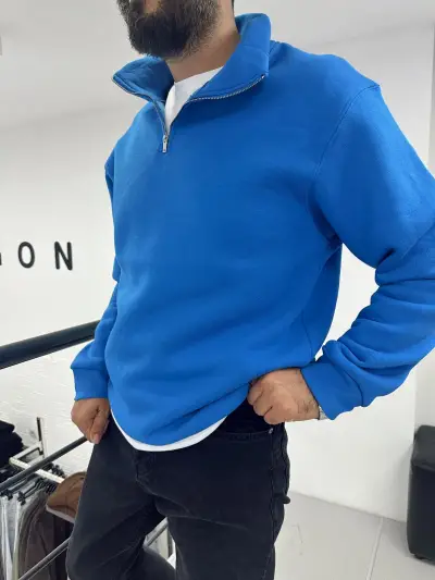 Yaka Fermuar Sweat