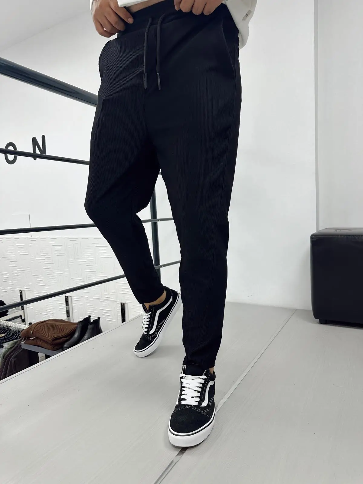 Yandan Dikiş Fitilli Pantolon