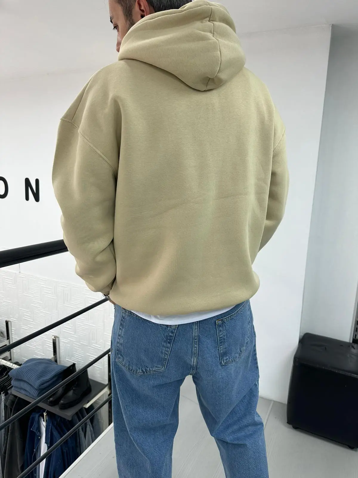 Kapşonlu Şardonlu Sweat