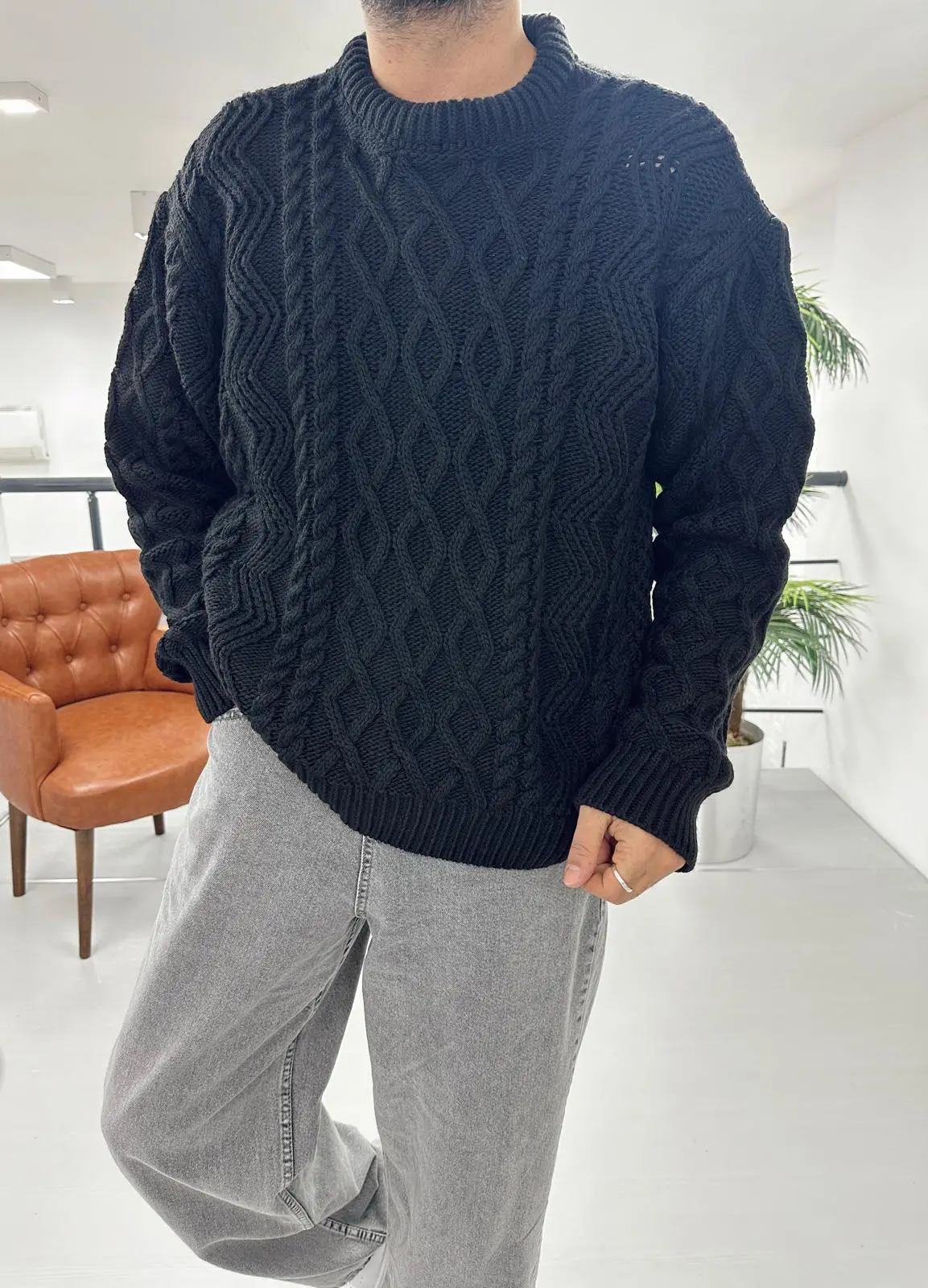 Örme Oversize Kazak