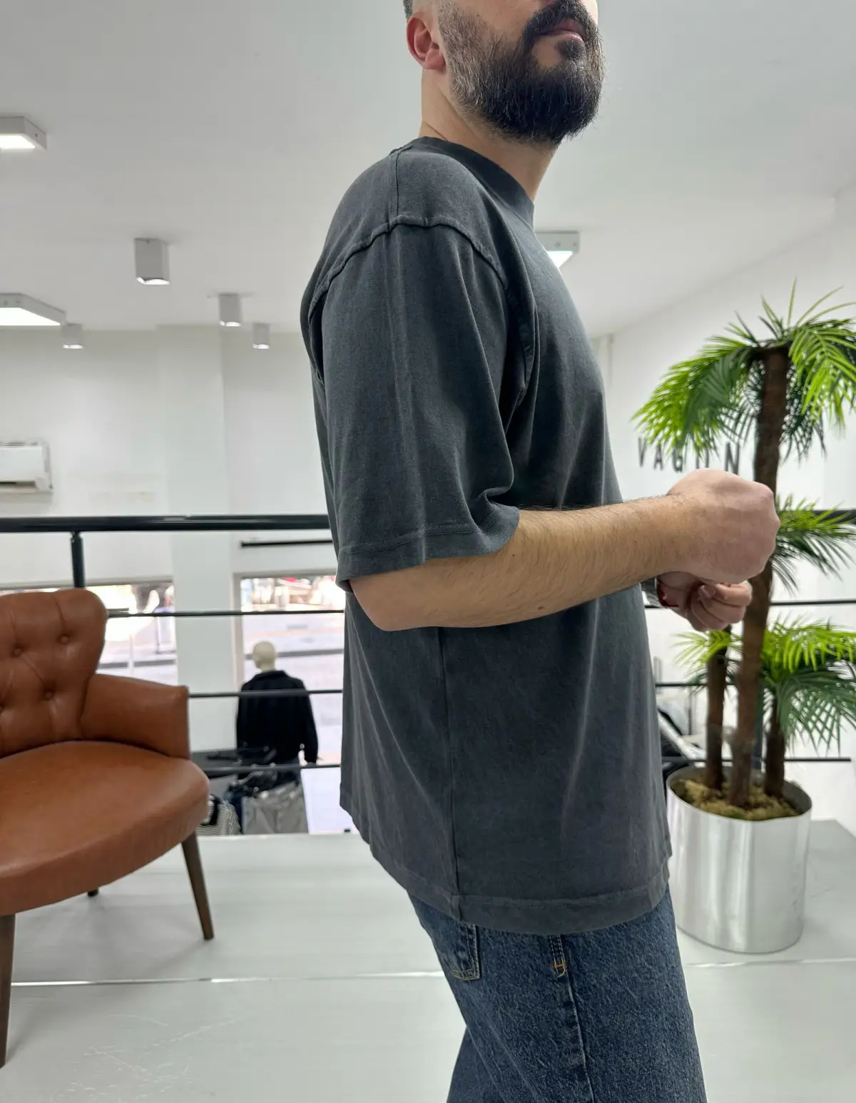 Oversize Yıkamalı T-Shirt
