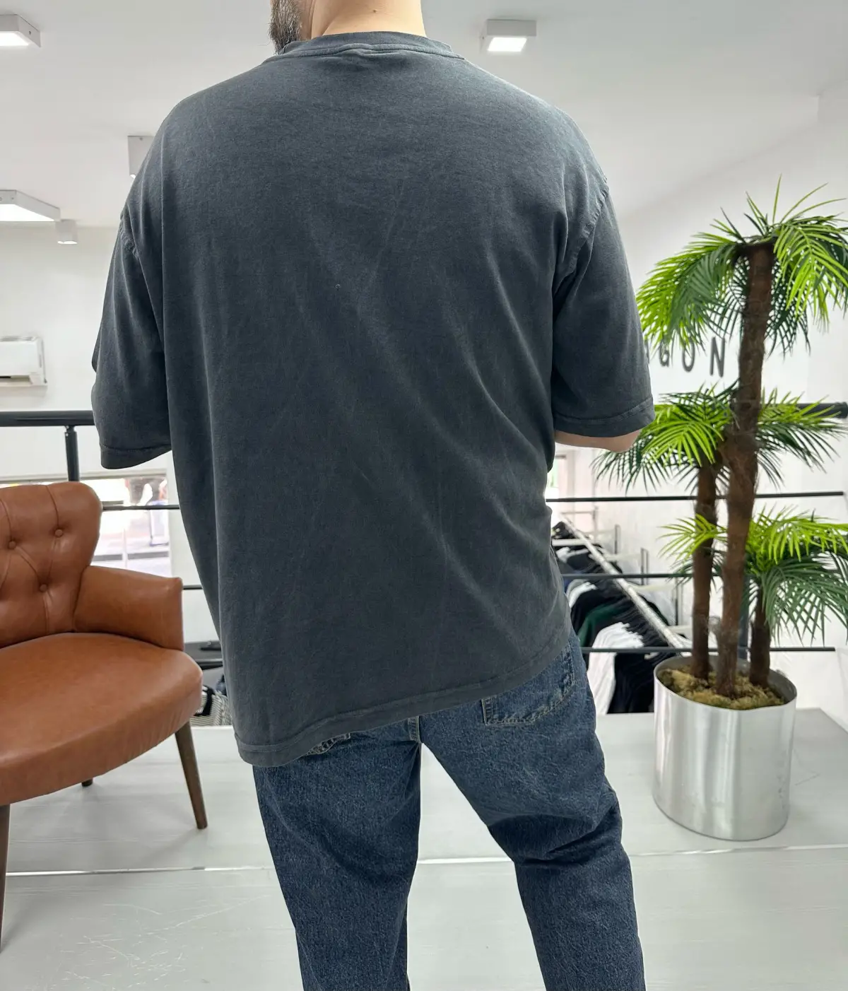 Oversize Yıkamalı T-Shirt