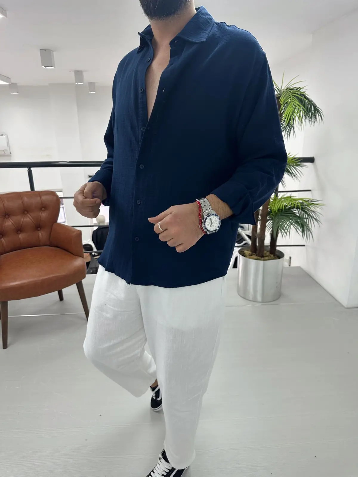 Müslin Kuman Oversize Gömlek