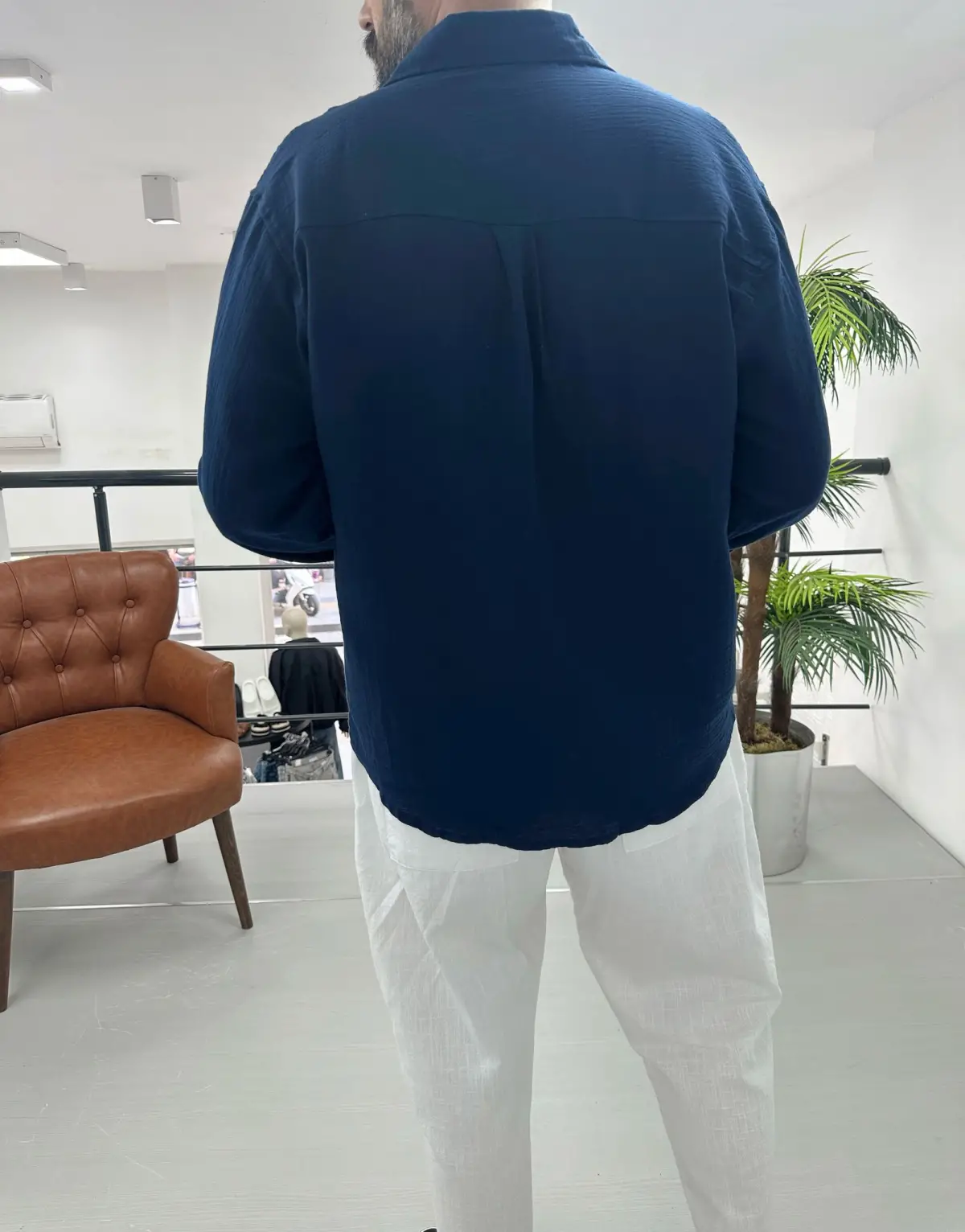 Müslin Kuman Oversize Gömlek