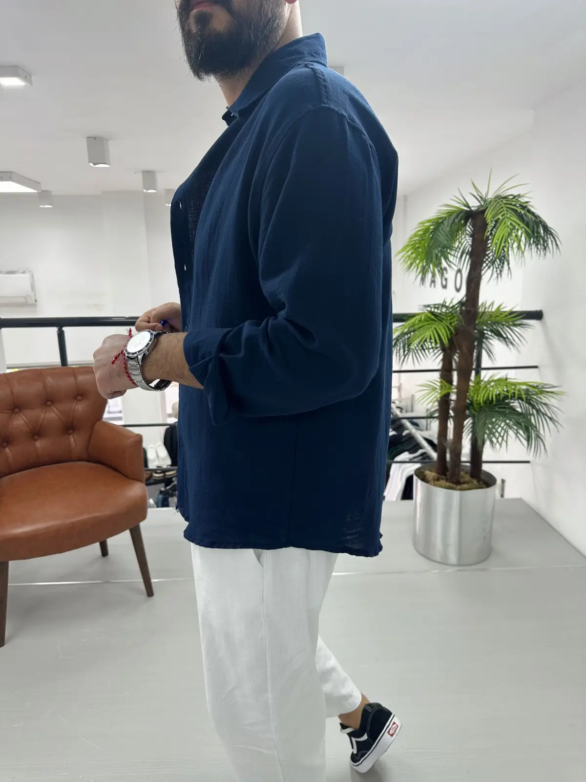 Müslin Kuman Oversize Gömlek