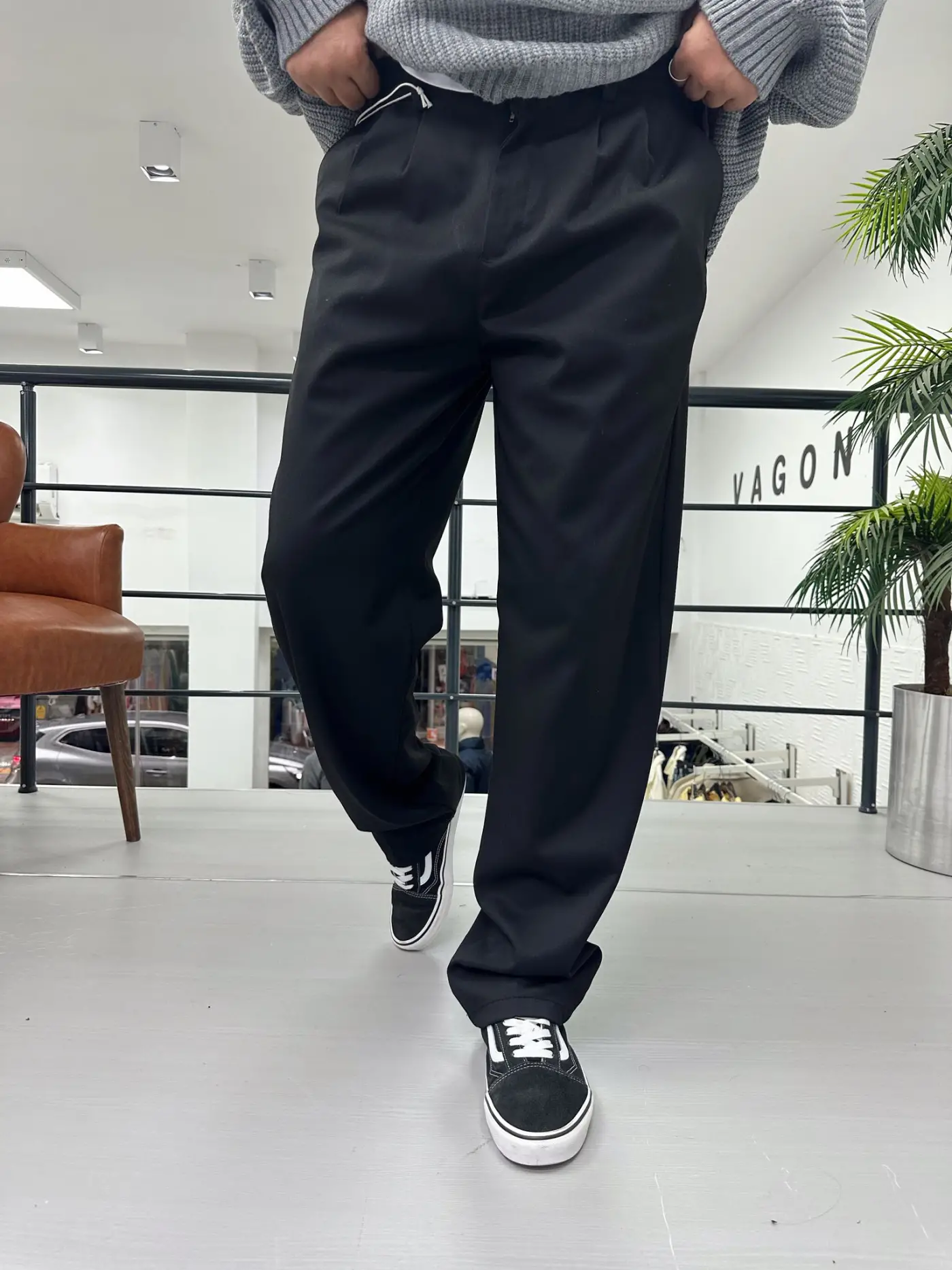 Kumaş Baggy Pantolon