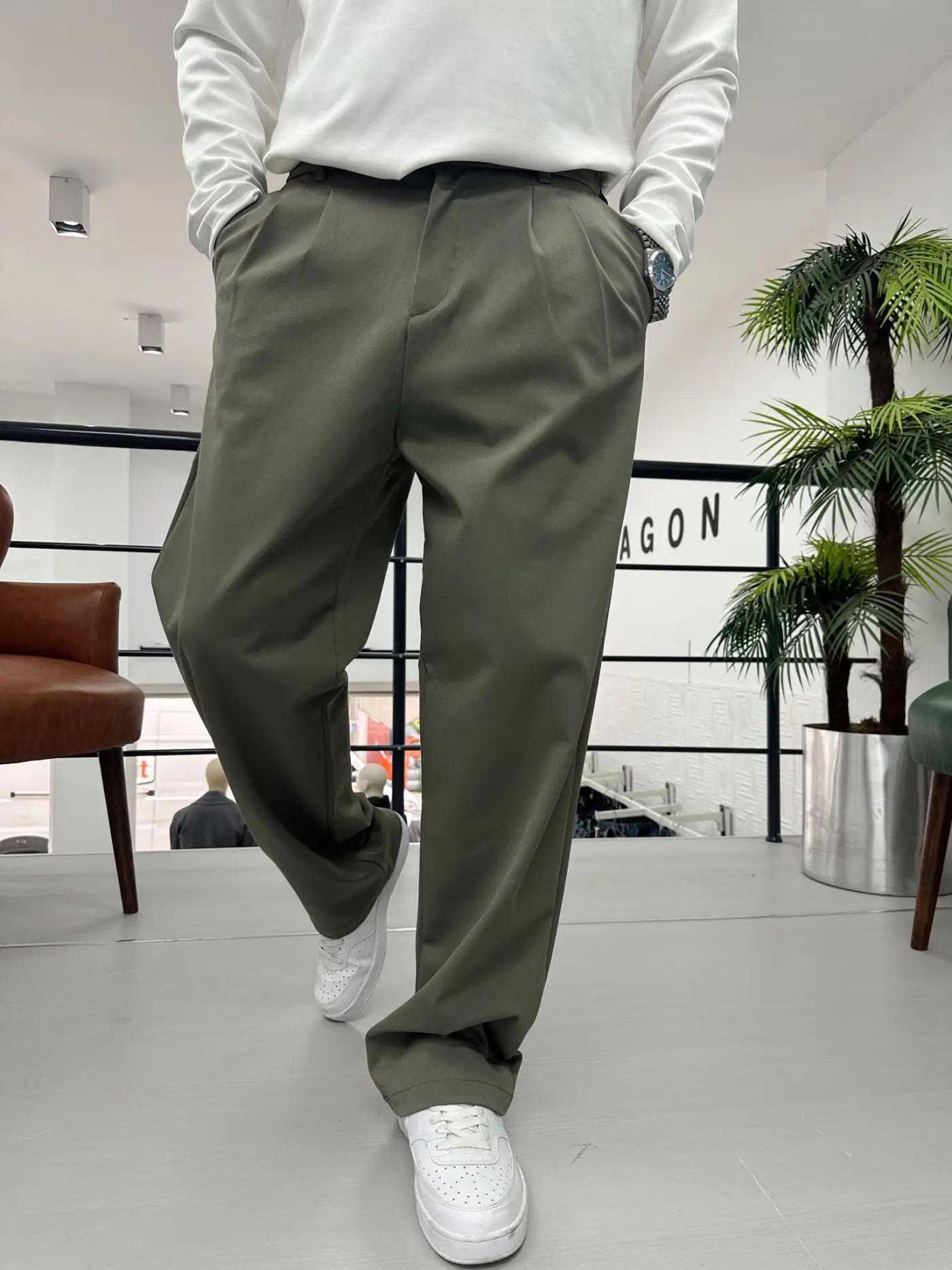 Kumaş Baggy Pantolon