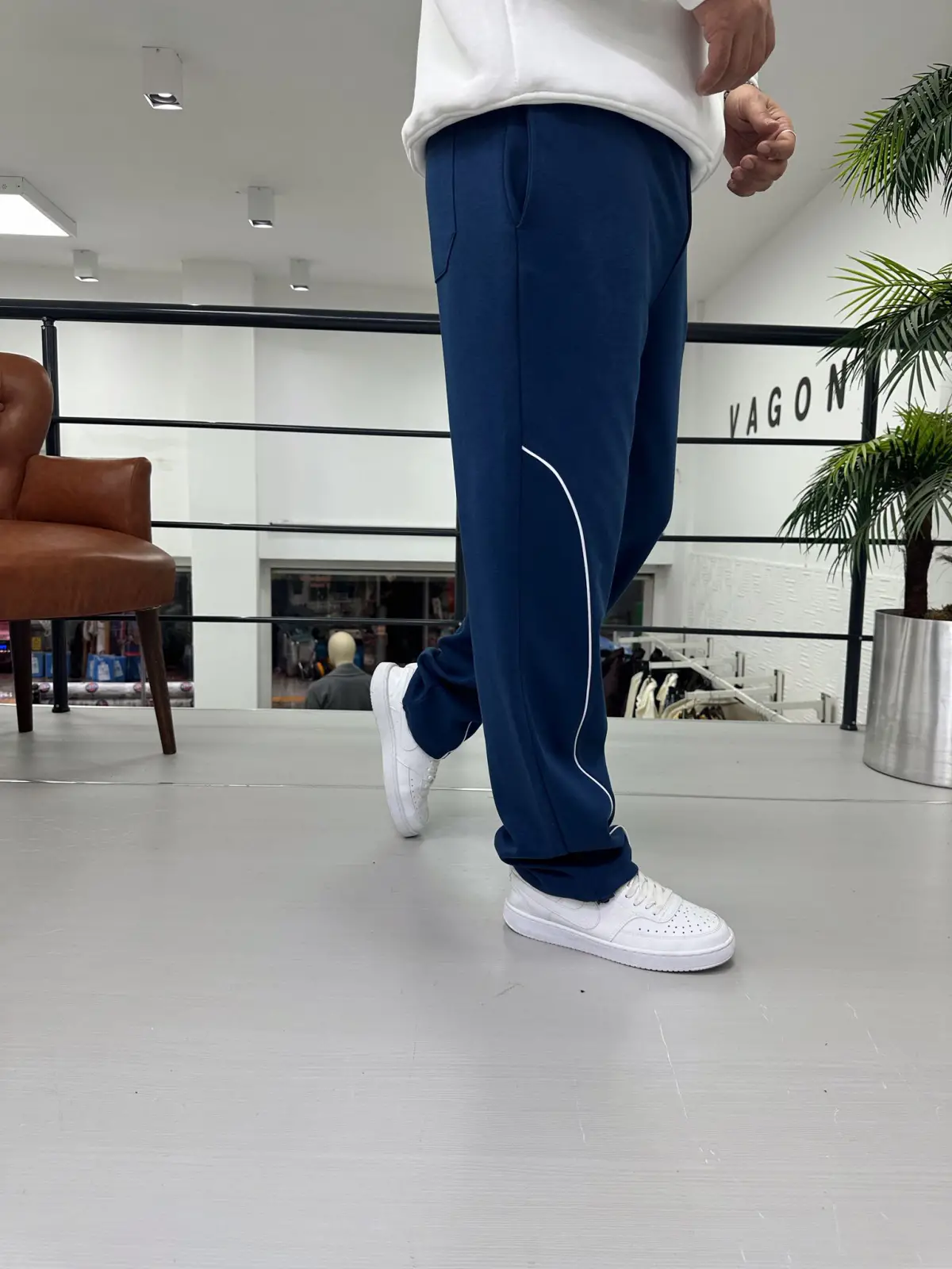 Baskılı Paça ayarlanabilir Baggy Eşofman