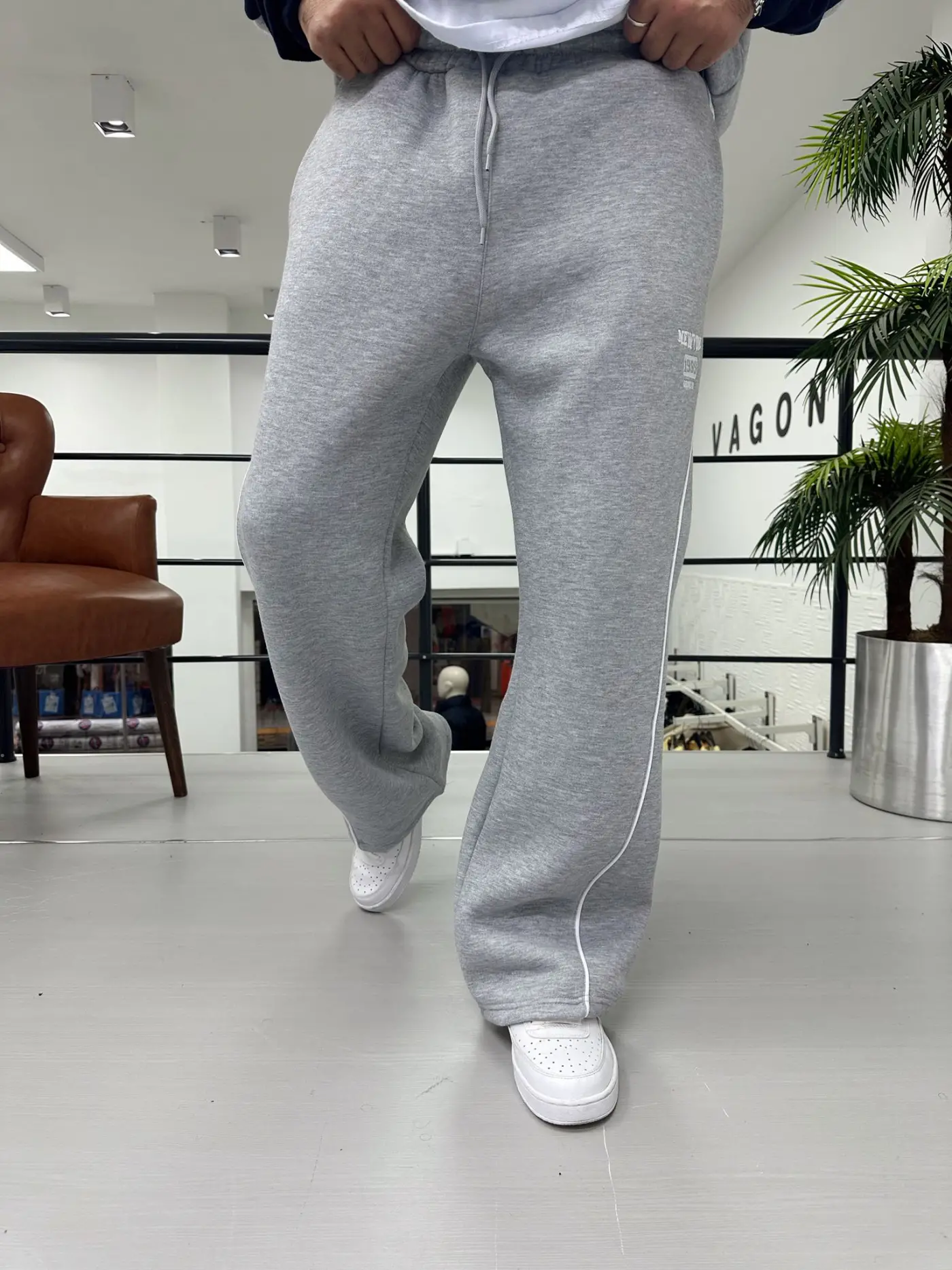 Baskılı Paça ayarlanabilir Baggy Eşofman