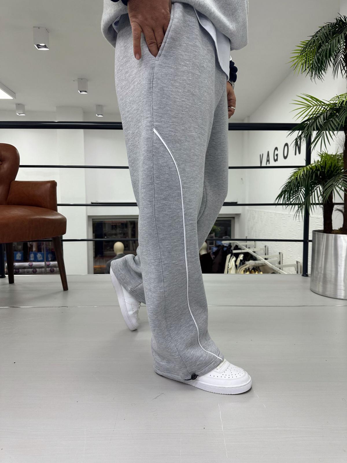 Baskılı Paça ayarlanabilir Baggy Eşofman