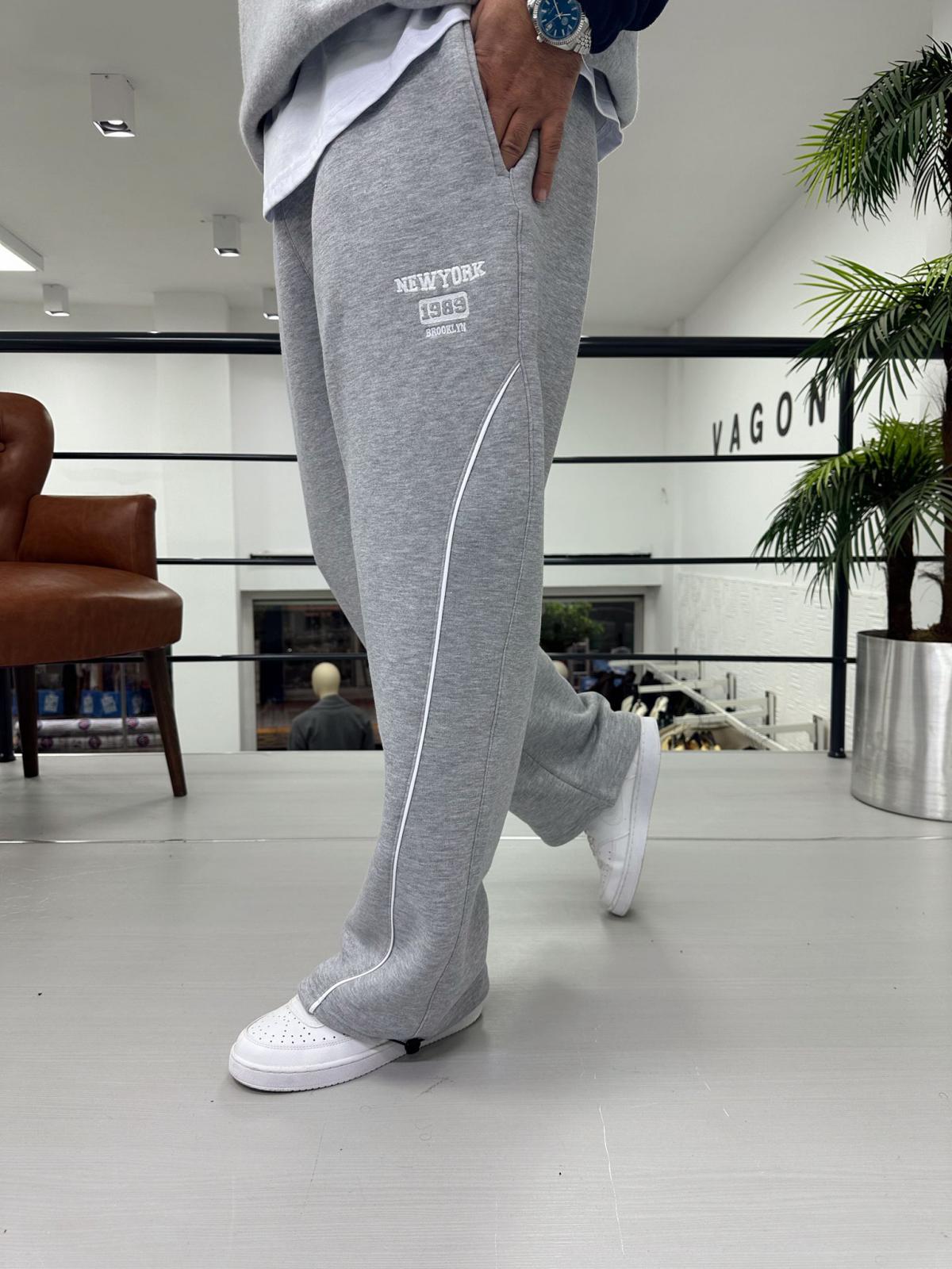 Baskılı Paça ayarlanabilir Baggy Eşofman