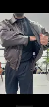 Deri bomber ceket