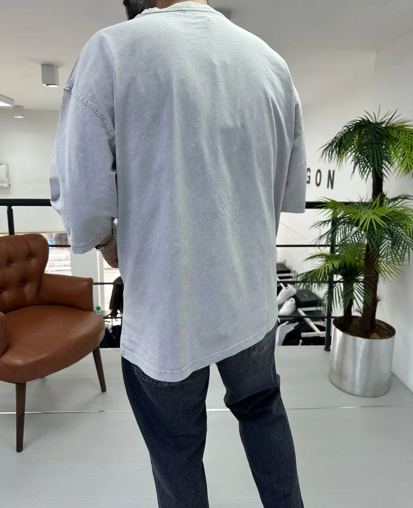 Yıkamalı Oversize Tişört