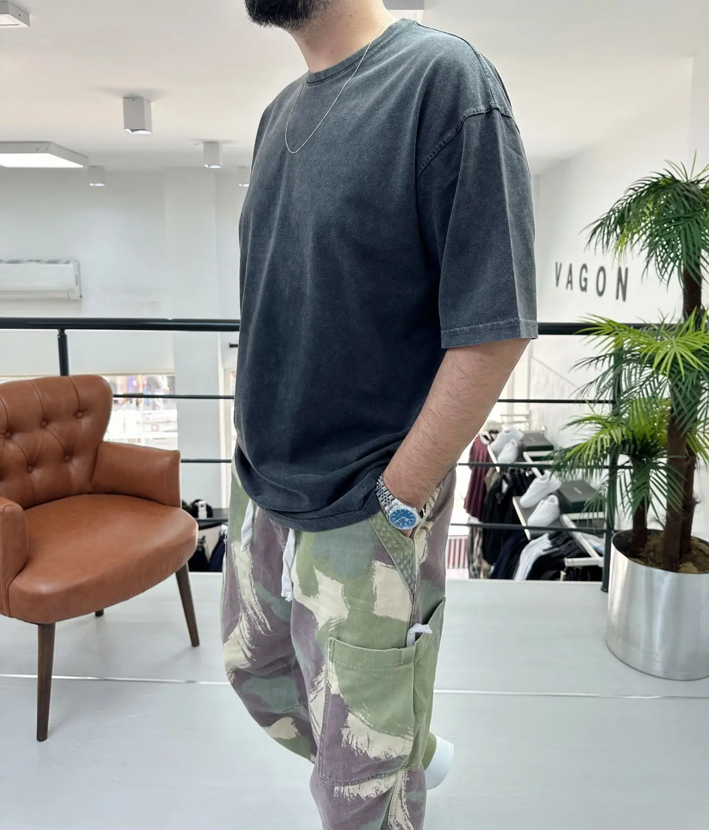 Yıkamalı Oversize Tişört