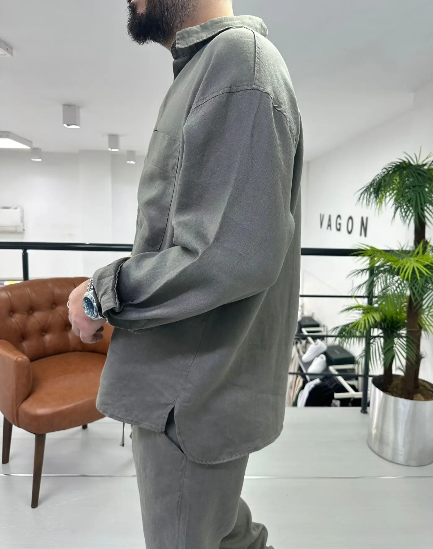 Hakiki Keten Gömlek