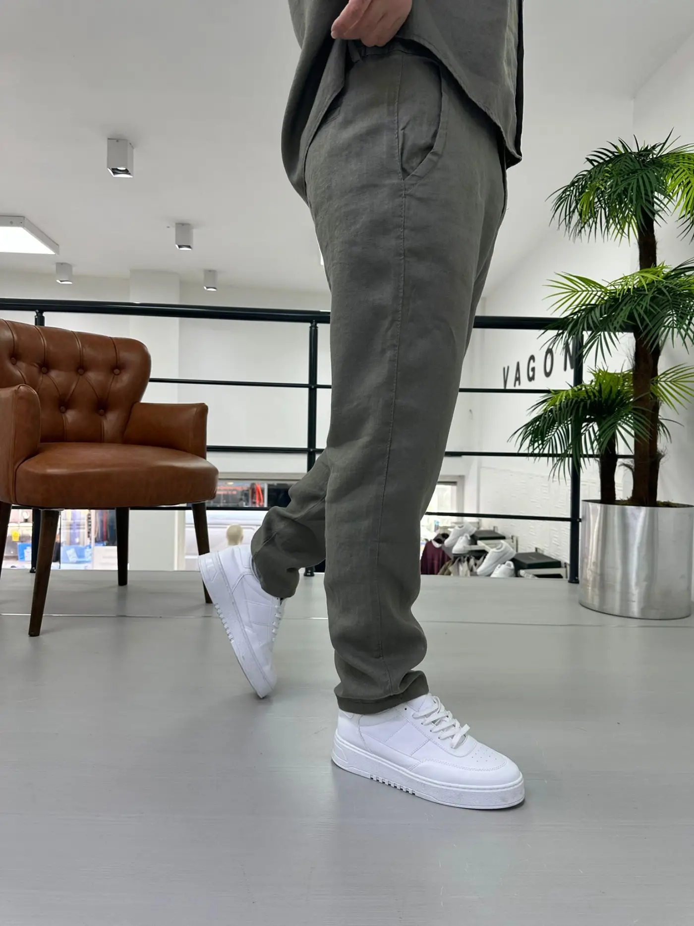 Hakiki Keten Pantolon