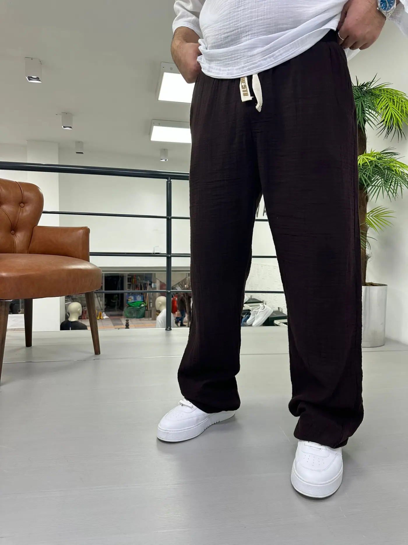 Müslin Keten Pantolon