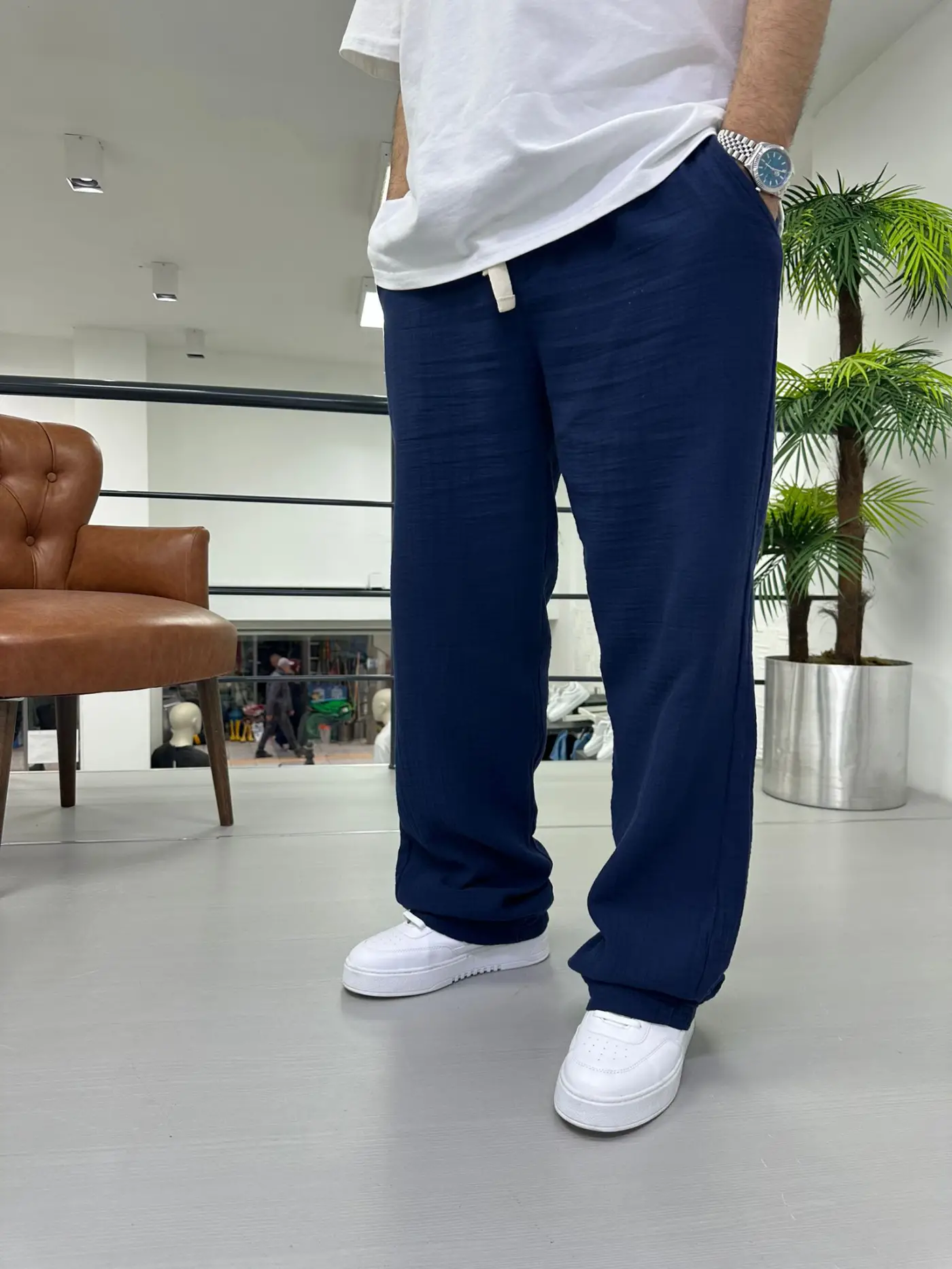 Müslin Keten Pantolon