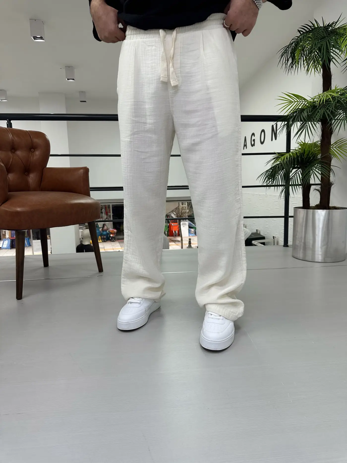 Müslin Keten Pantolon