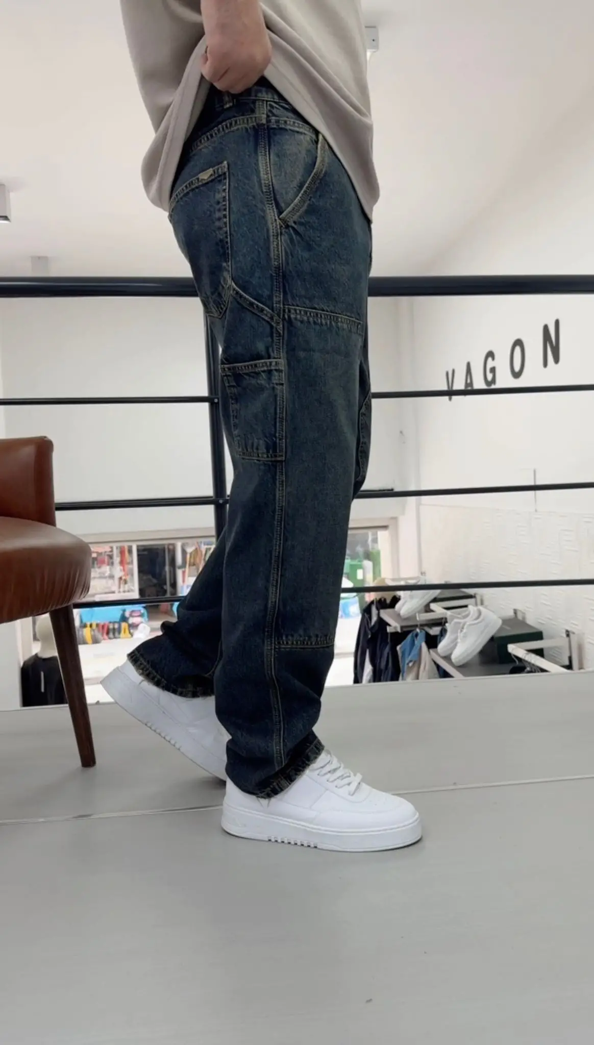 Eskitme Baggy Pantolon